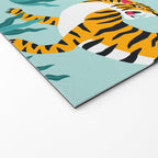 Asian tigers and tropic plants on background. Welcome Mat Gallery Image 2