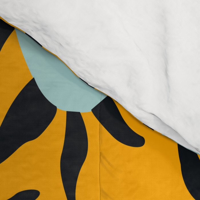 Asian tigers and tropic plants on background. Comforter Gallery Image 4