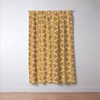 Wild Flowers Vintage Botanical Floral Pattern Window Curtain Gallery Image 3