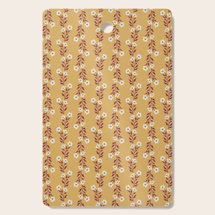 Wild Flowers Vintage Botanical Floral Pattern Cutting Board Gallery Image 1