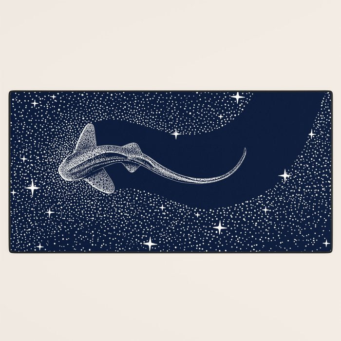 Leopard Shark in Cosmos Desk Mat Gallery Image 3