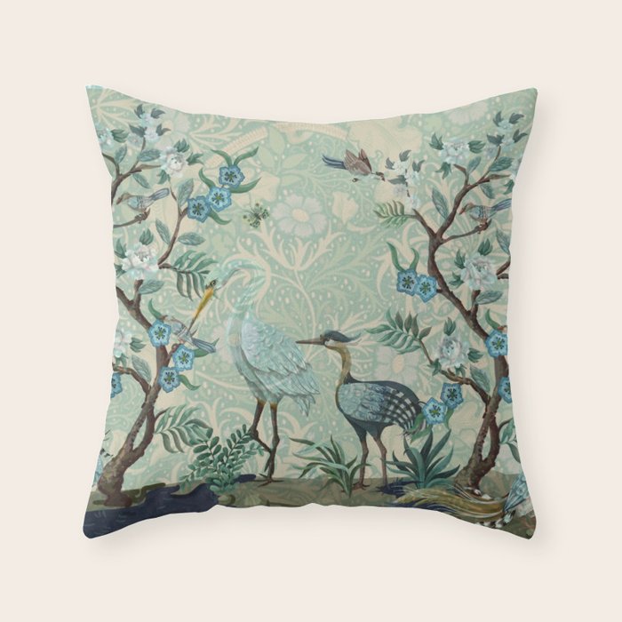 The Chinoiserie Panel Throw Pillow Gallery Image 6