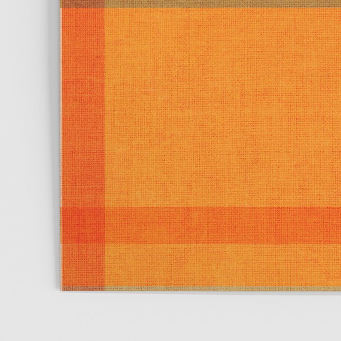 Cosy Heritage Woven Plaid 2 earthy orange blue green Poster Gallery Image 3