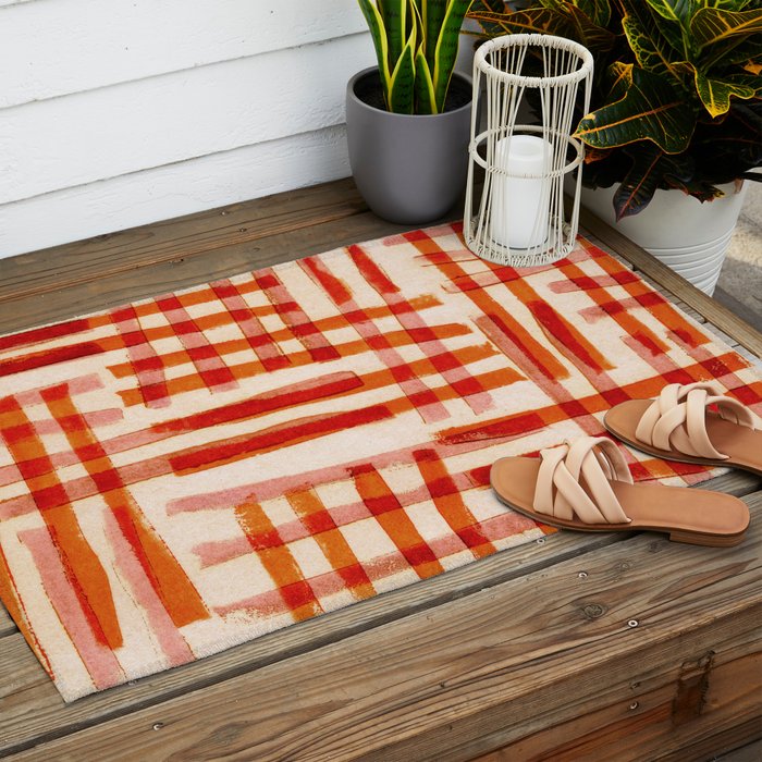 Geometric Dance #1 Outdoor Rug Gallery Image 2
