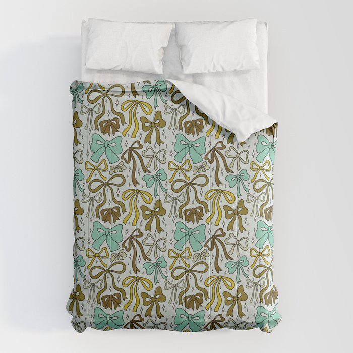 Blue Bow Print Comforter Gallery Image 6