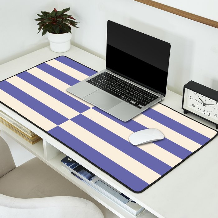 Strippy - Very Peri Desk Mat Gallery Image 2