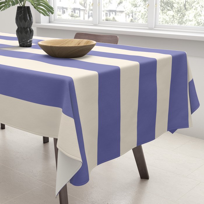 Strippy - Very Peri Tablecloth Gallery Image 3