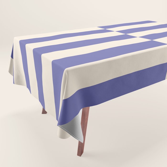 Strippy - Very Peri Tablecloth Gallery Image 1