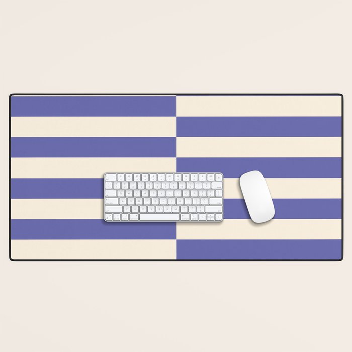 Strippy - Very Peri Desk Mat Gallery Image 1