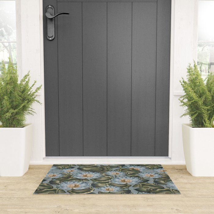 Water Lily (NYMPHAEA) Welcome Mat Gallery Image 3