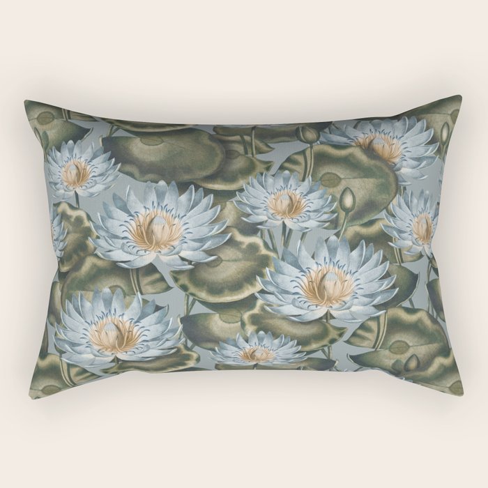 Water Lily (NYMPHAEA) Rectangular Pillow Gallery Image 1