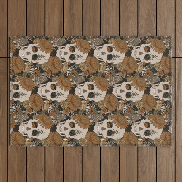 Autumn Skulls Outdoor Rug Gallery Image 1