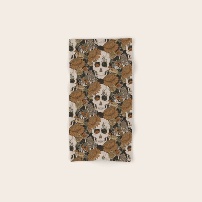 Autumn Skulls Bath Towel Gallery Image 1