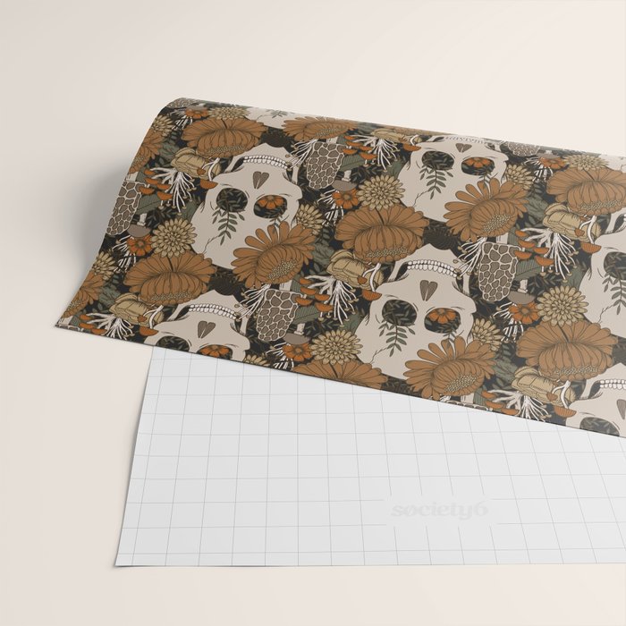 Autumn Skulls Wrapping Paper Gallery Image 2