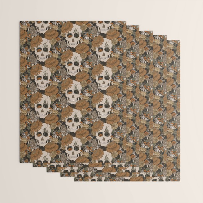 Autumn Skulls Wrapping Paper Gallery Image 3