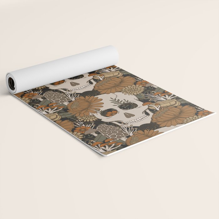 Autumn Skulls Yoga Mat Gallery Image 2