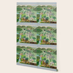 Anna Mary Robertson 'Grandma' Moses The Old Oaken Bucket American Folk Art Wallpaper Gallery Image 2