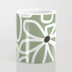 Daisy chain - sage Coffee Mug Gallery Image 4