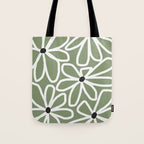 Daisy chain - sage Tote Bag Gallery Image 1