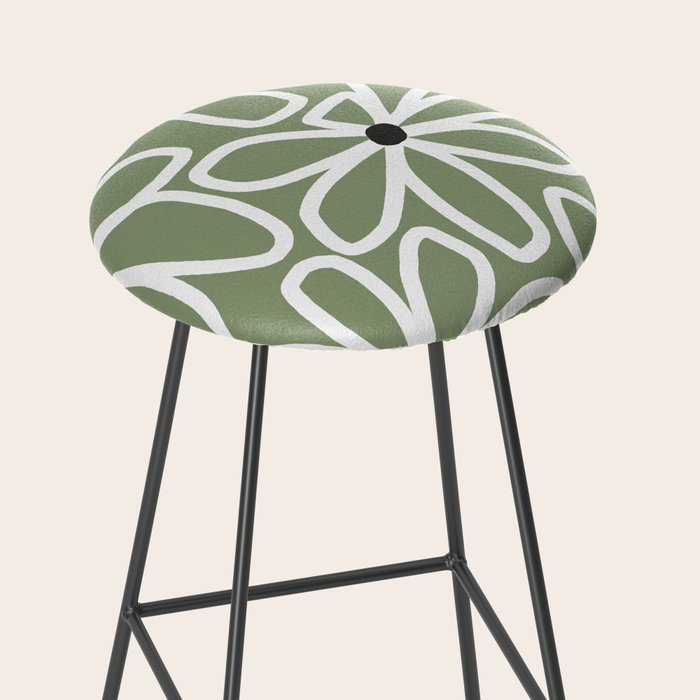 Daisy chain - sage Stool Gallery Image 2