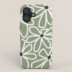 Daisy chain - sage iPhone Case Gallery Image 1