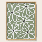 Daisy chain - sage Serving Tray Gallery Image 1