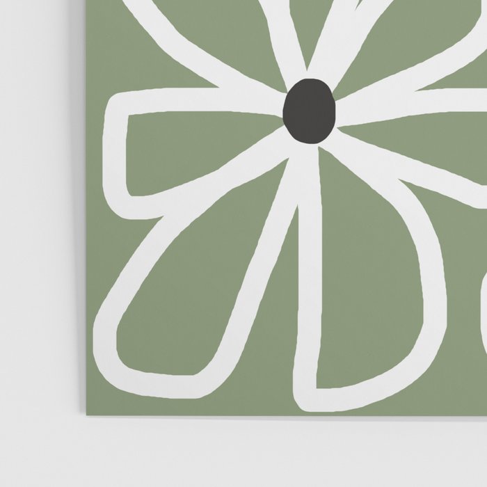 Daisy chain - sage Poster Gallery Image 3