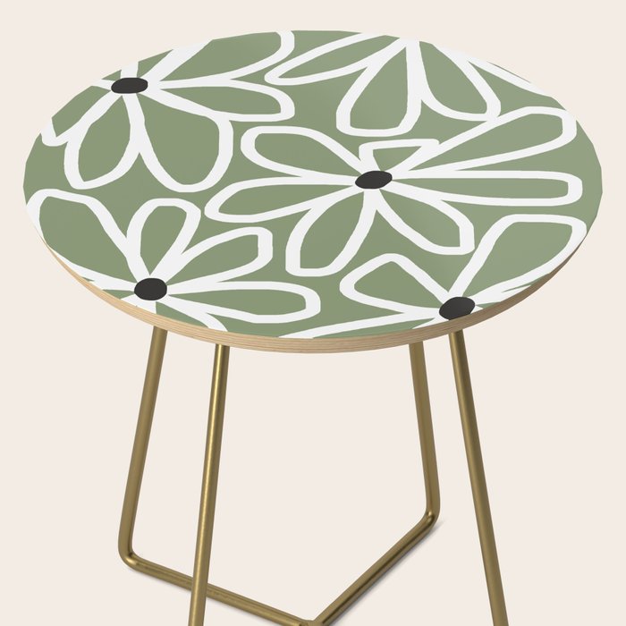 Daisy chain - sage Side Table Gallery Image 2