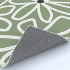 Daisy chain - sage Rug Gallery Image 4