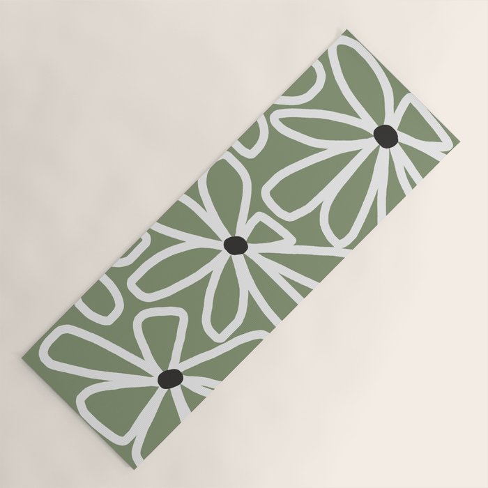 Daisy chain - sage Yoga Mat Gallery Image 1