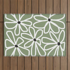 Daisy chain - sage Outdoor Rug Gallery Image 1