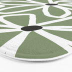 Daisy chain - sage Bath Mat Gallery Image 3