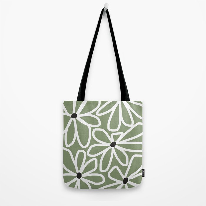 Daisy chain - sage Tote Bag Gallery Image 2
