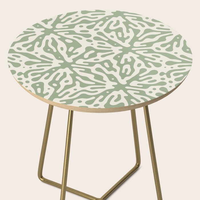 Organic Matter in Ivory and Green Side Table Gallery Image 2