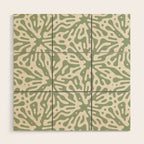 Organic Matter in Ivory and Green Wood Wall Art Gallery Image 1