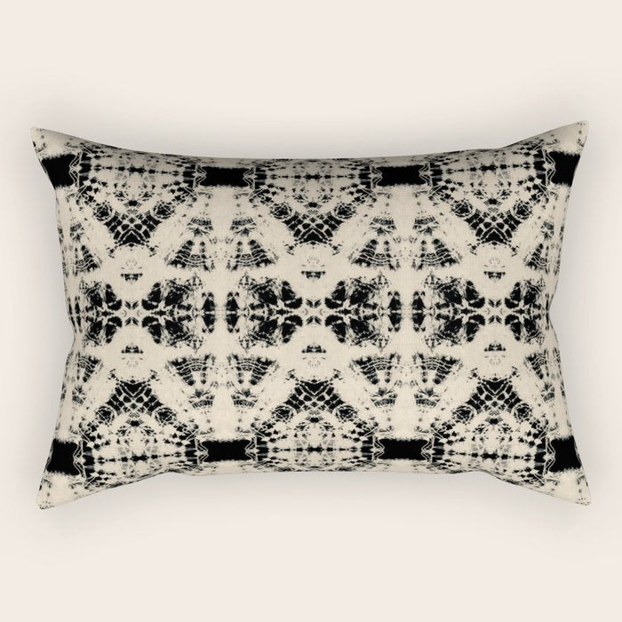 Vintage Circle Shibori Rectangular Pillow Gallery Image 2