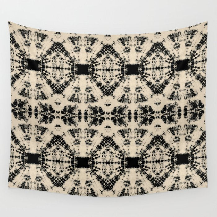 Vintage Circle Shibori Wall Tapestry Gallery Image 1