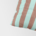 STRIPES - 005 - brown and teal Pillow Sham Gallery Image 4