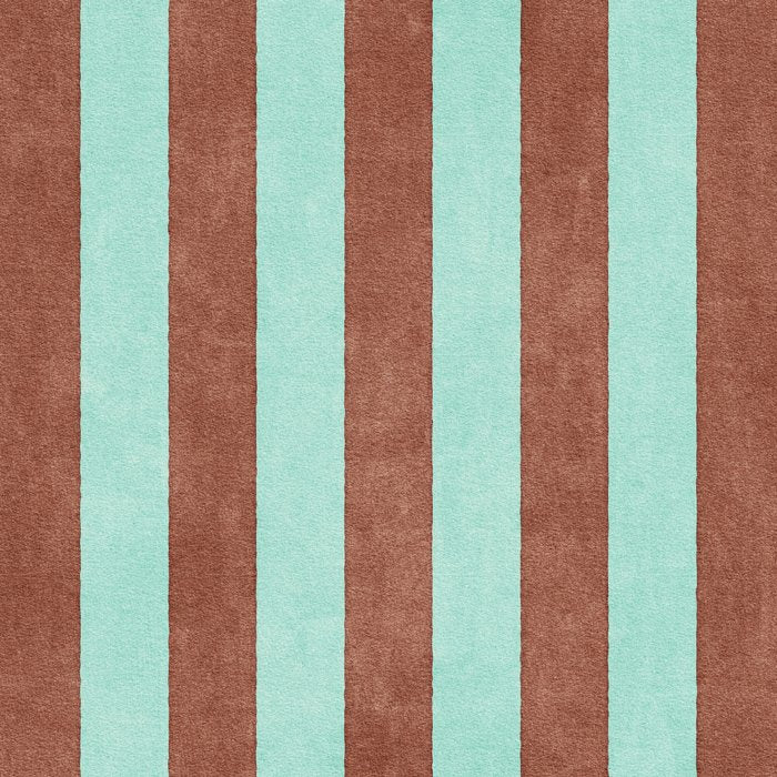STRIPES - 005 - brown and teal Coffee Mug Gallery Image 2