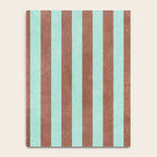 STRIPES - 005 - brown and teal Notebook Gallery Image 4