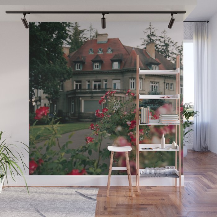 Pittock Mansion Blooms Wall Mural Gallery Image 1