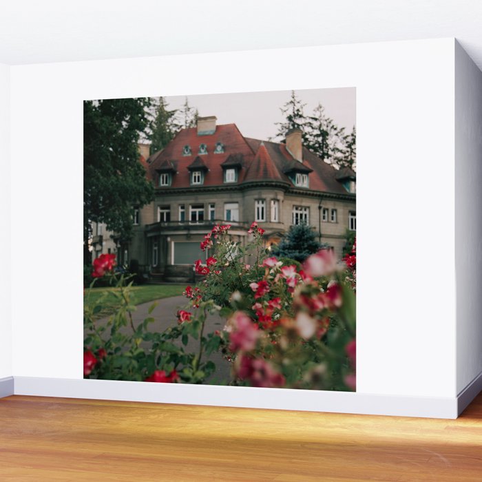 Pittock Mansion Blooms Wall Mural Gallery Image 2