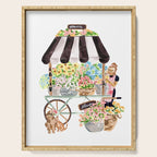 Flower Cart Serving Tray Gallery Image 1