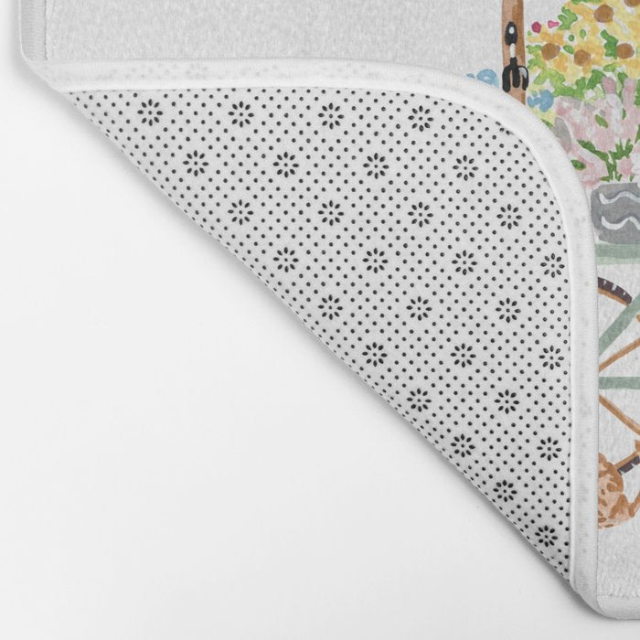 Flower Cart Bath Mat Gallery Image 2