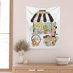 Flower Cart Wall Tapestry Gallery Image 2