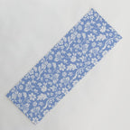 Vintage Style Chintz Florals On Blue Yoga Mat Gallery Image 1