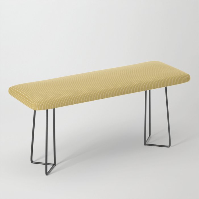 Minimal Arch XXXV Sunshine Yellow Modern Geometric Lines Bench Gallery Image 1