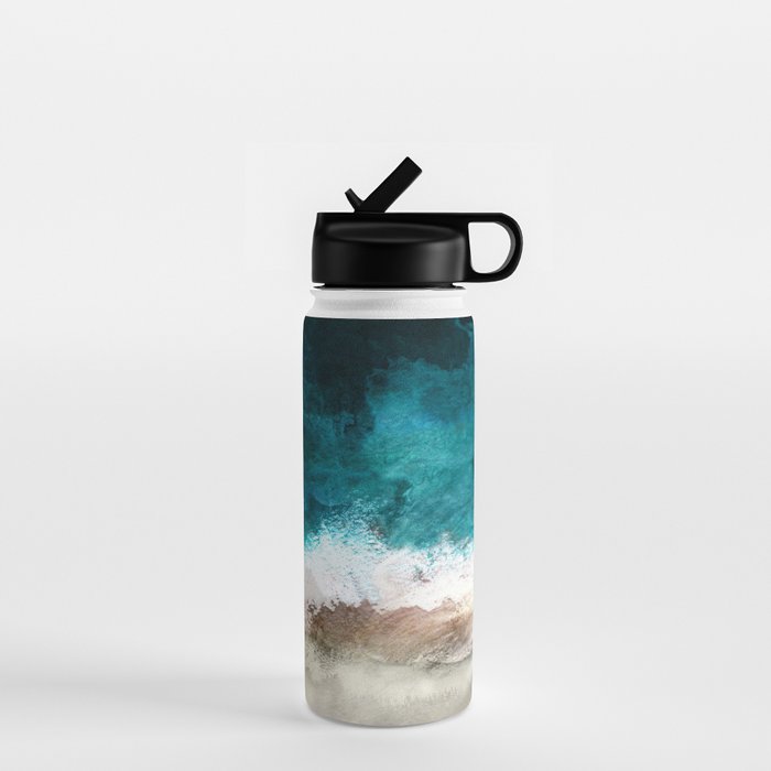 Watercolour Summer Beach V Water Bottle Gallery Image 1