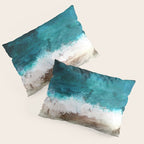 Watercolour Summer Beach V Pillow Sham Gallery Image 3