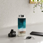 Watercolour Summer Beach V Water Bottle Gallery Image 4